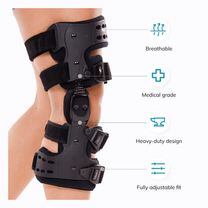 Medische Knieorthese voor Artrose met Instelbare Steun Links of Rechts