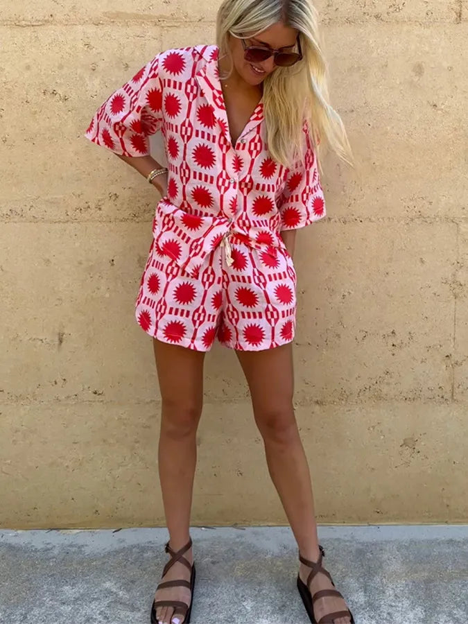 Vrouwenzomerjurk Vrijetijdskleding Set Casual