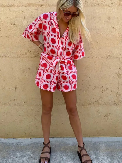 Vrouwenzomerjurk Vrijetijdskleding Set Casual