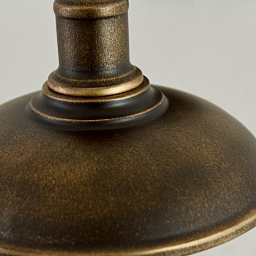 Buitenlamp Wandlamp Industrieel Vintage IJzer Kom Zwart 37cm LED