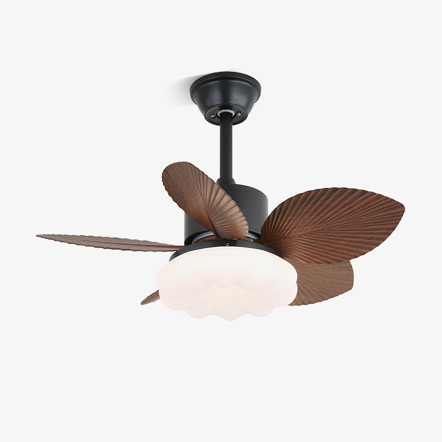 Plafondventilator met Verlichting — Tropisch Houten Design — Ø75cm — 6-Standen Bediening