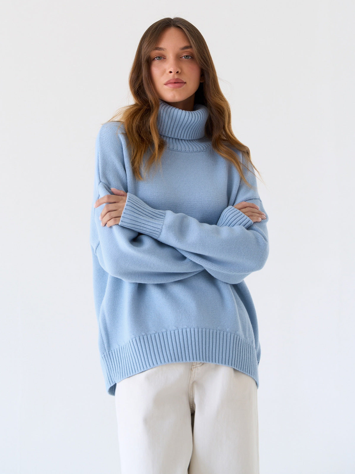 Dames Winterjas Rullekraag Warme Losse Fit - StudioMarella
