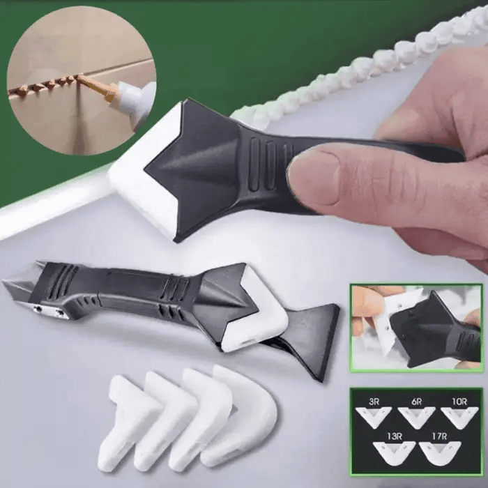 3-in-1 Voegschraper Kitgereedschap Siliconen Gladmaker Afwerking Sanitair Badkamer