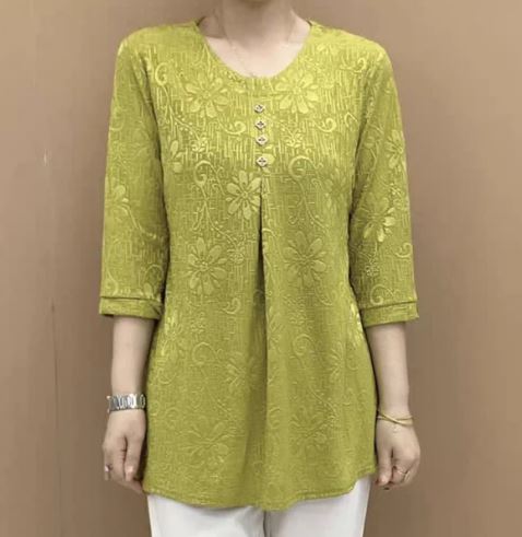 Dames Blouse 3/4 Mouwen Losse Pasvorm Modieus