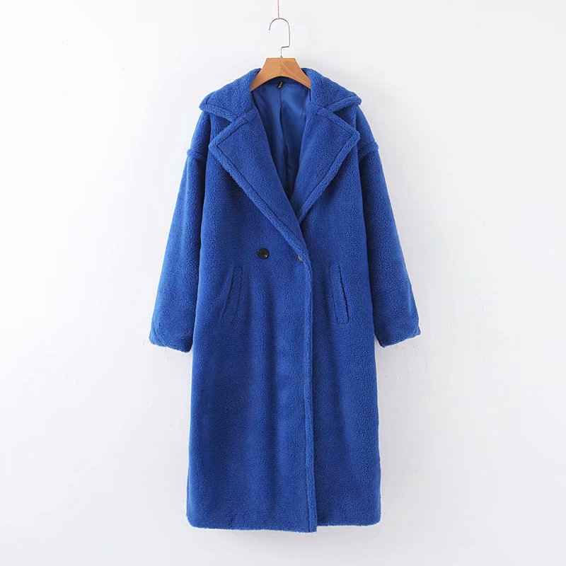 Dames Teddyjas Lange Warme Luxe Stijl