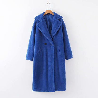 Dames Teddyjas Lange Warme Luxe Stijl