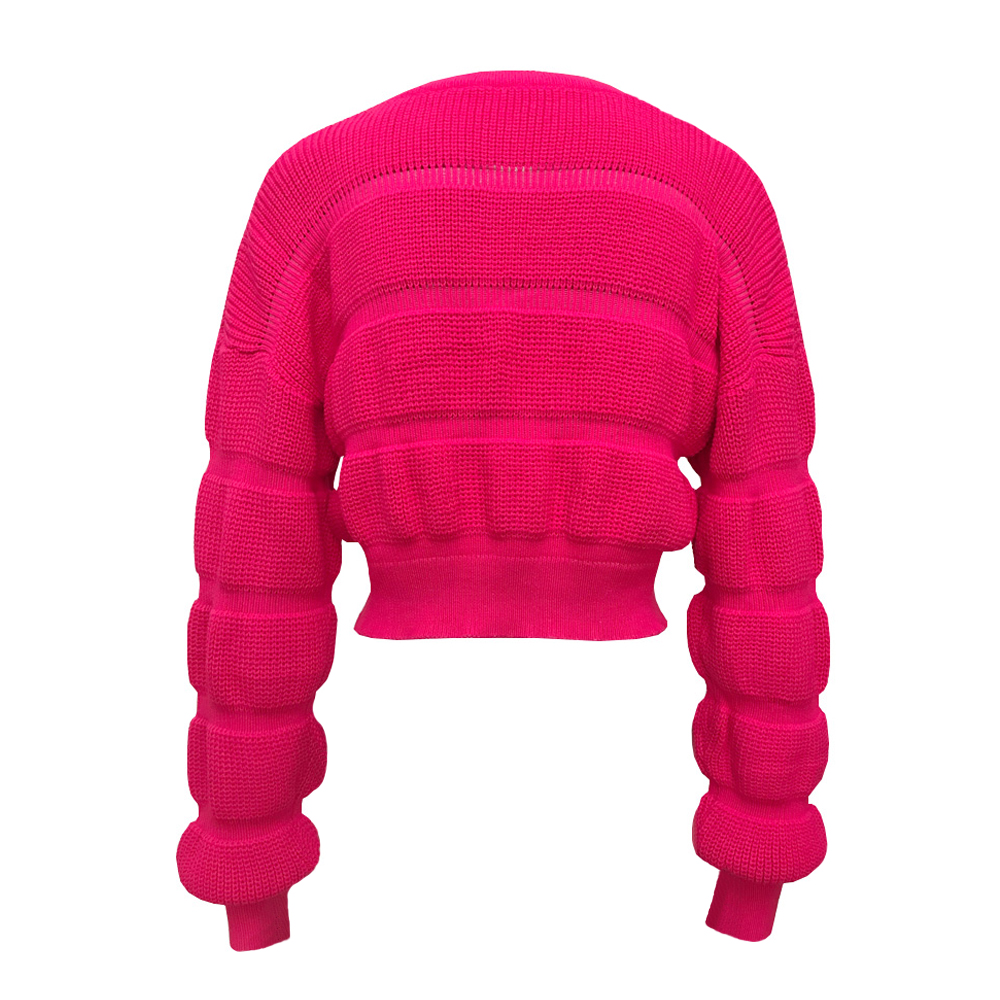Dames Trui Kort Trendy met Structuur Stijlvol