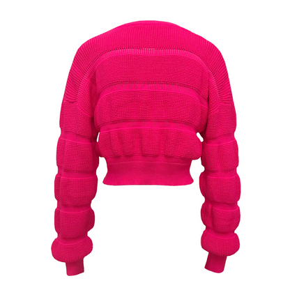 Dames Trui Kort Trendy met Structuur Stijlvol