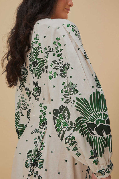 Isabella Jurk Lange Mouw Maxi Zwart