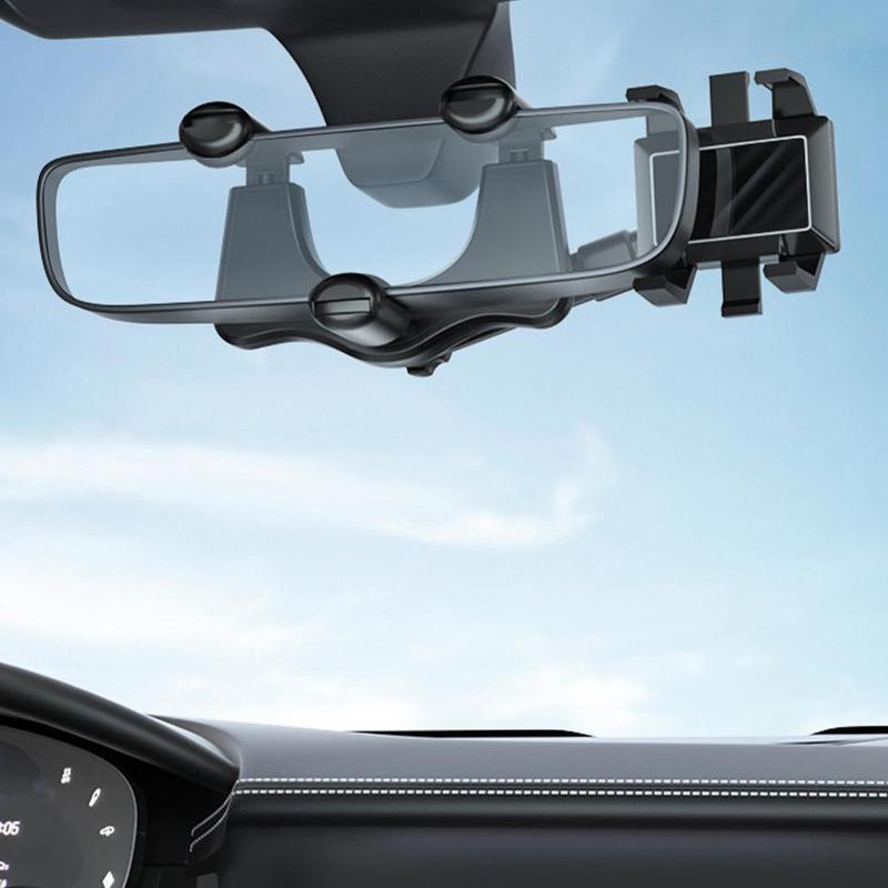 Universele Telefoonhouder voor Achteruitkijkspiegel - 360° Draaibaar - Handsfree Navigatie - Auto Accessoire