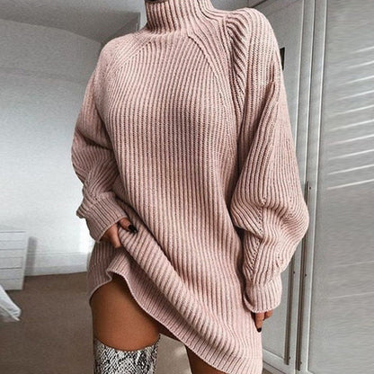 Dames Oversized Trui Jurk Gebreid Comfortabel - StudioMarella