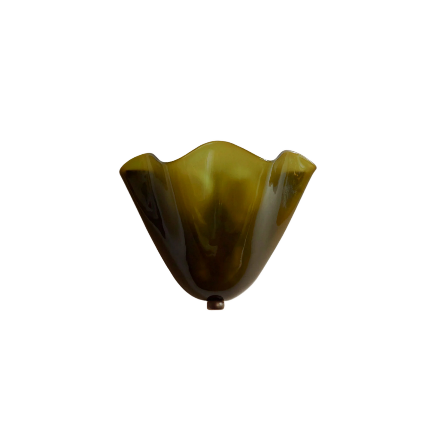 Wandlamp Glas In Lood Retro Art Deco Schelp 28cm E14