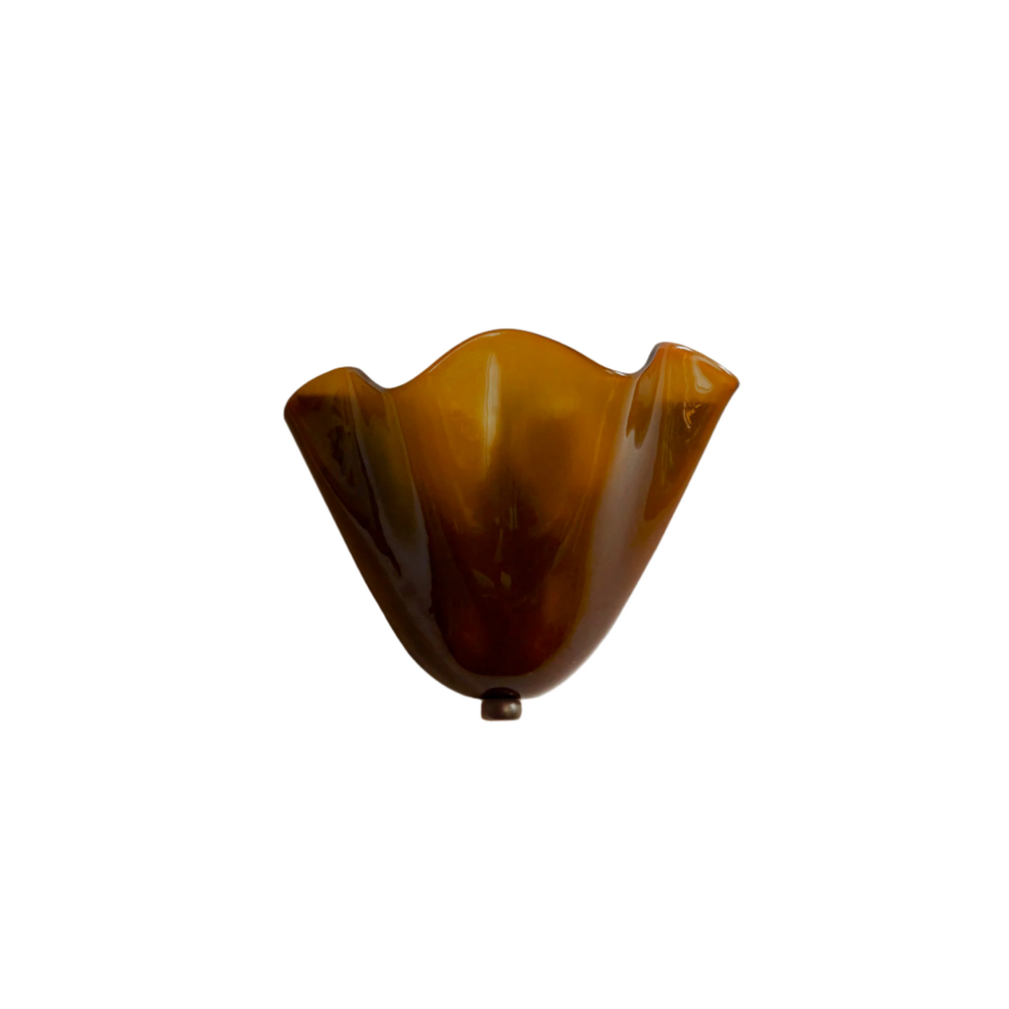 Wandlamp Glas In Lood Retro Art Deco Schelp 28cm E14