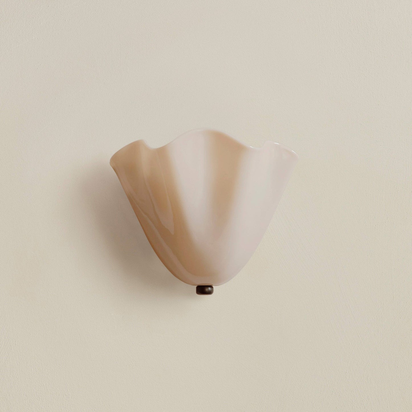 Wandlamp Glas In Lood Retro Art Deco Schelp 28cm E14