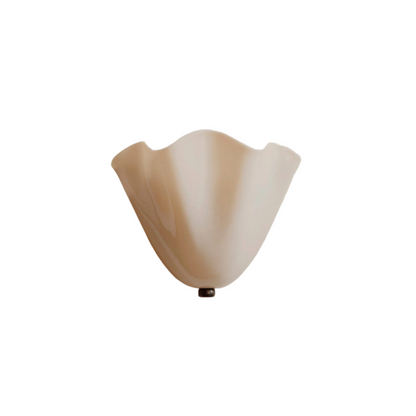 Wandlamp Glas In Lood Retro Art Deco Schelp 28cm E14