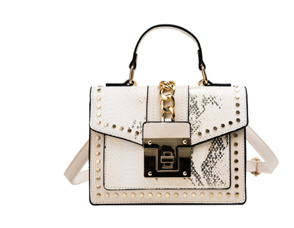 Dames Schoudertas Slangenprint Lederlook Modieus Model
