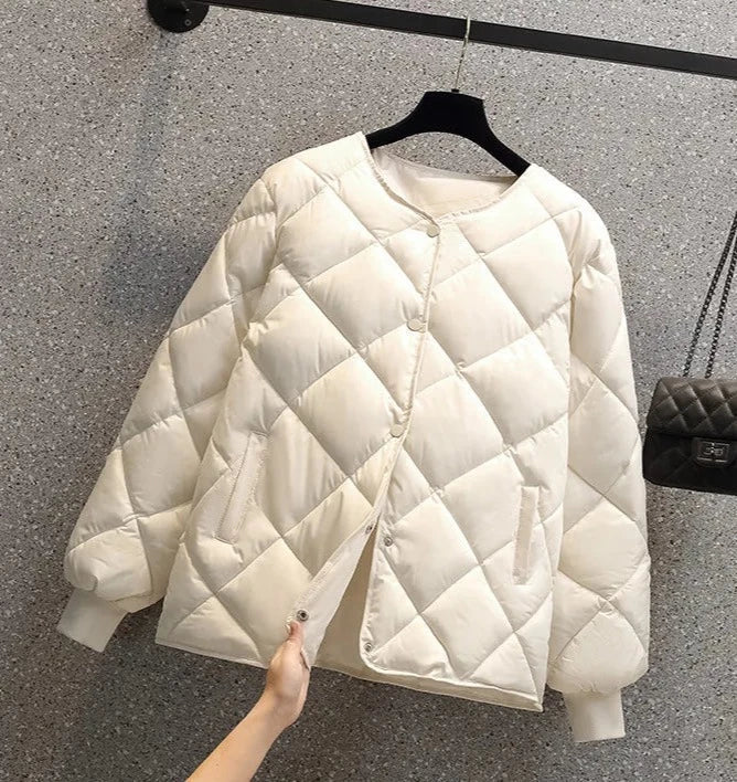 Geruite Katoenen Jas voor Vrouw Warm en Stijlvol → Vrouwen Jas Geruit Katoen Warm en Comfortabel - StudioMarella