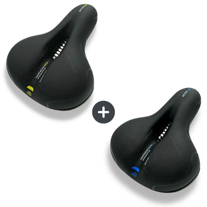 Ergonomisch Fietszadel met Gel-Demping - Comfortzadel voor Langere Fietstochten - Ademend en Drukverlagend - Universele Pasvorm