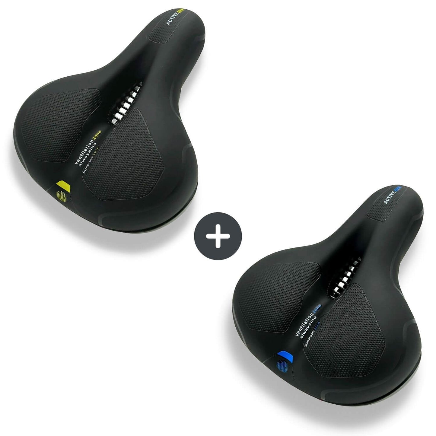 Ergonomisch Fietszadel met Geldemping Rood Blauw Geel Comfortabel Zadel voor Fiets Anti-Drukpunt