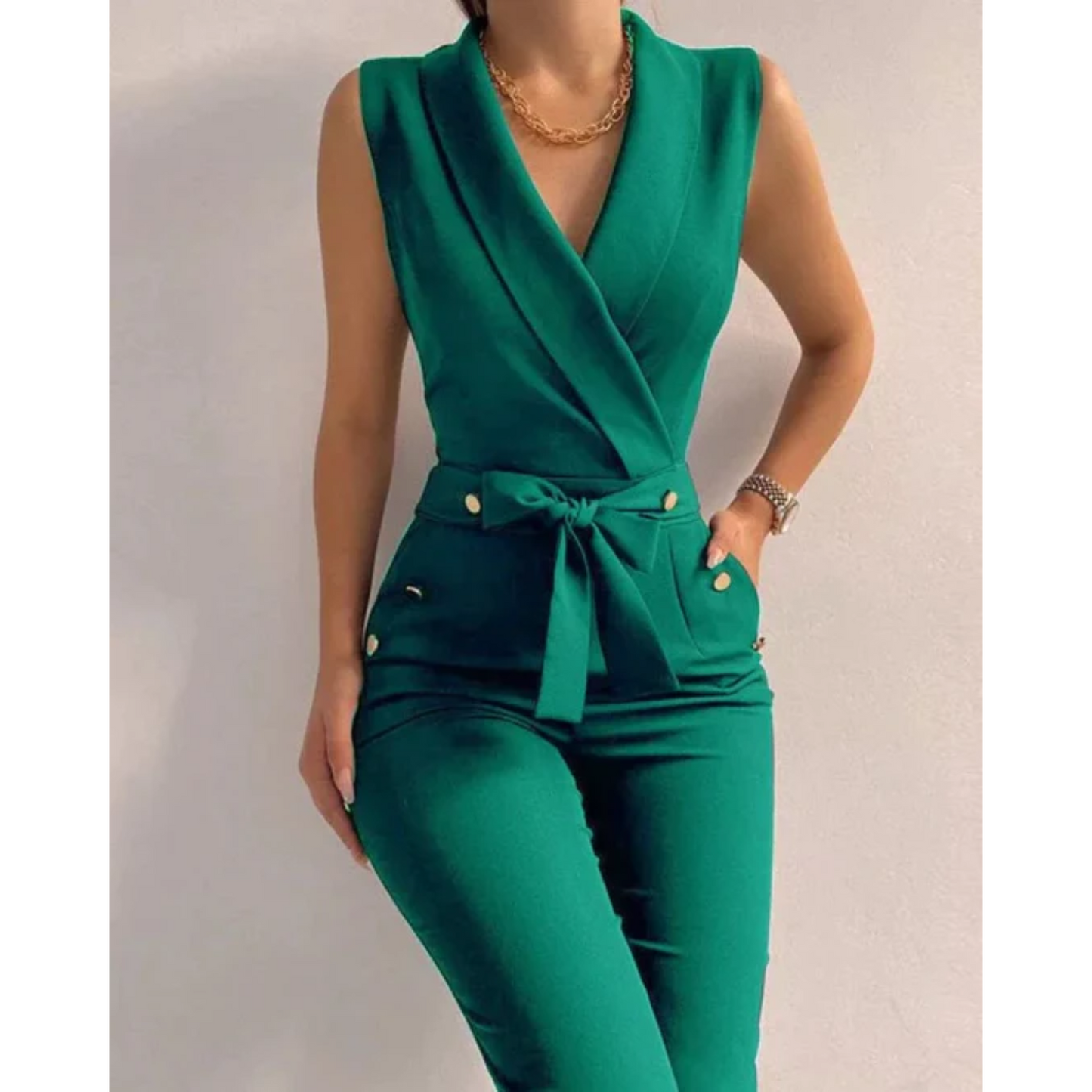 Mouwloze Jumpsuit Chic Comfortabele Zomerjurk