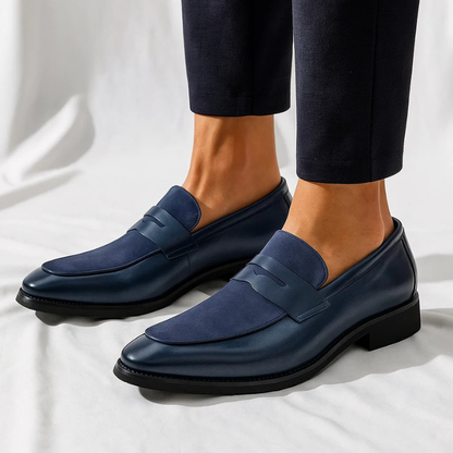 Leren Loafers Heren Elegante Instappers Zwart Marconi
