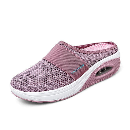 Orthopedische Pantoffels met Luchtkussen Ergonomische Instapschoenen Diabetesvoeten Ademend Mesh Extra Zacht Voetondersteuning Antislip Zool Dames Heren Indoor Outdoor Comfortschoenen