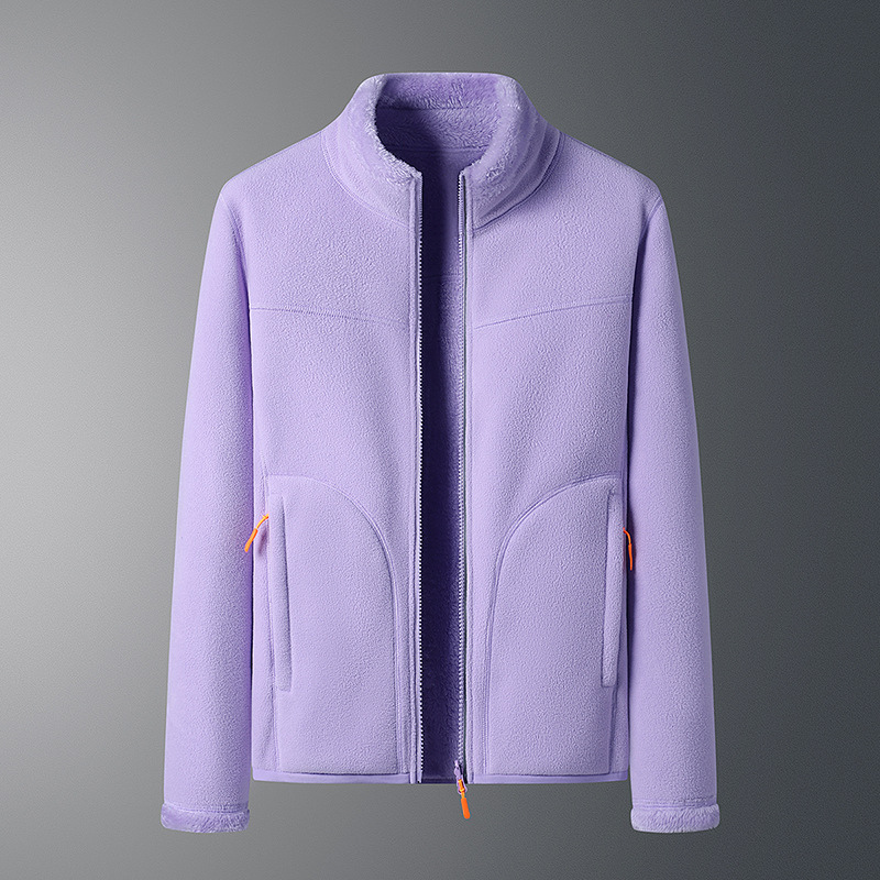 Fleece Vest Warm met Lange Mouwen en Ritszakken