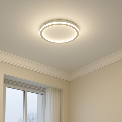 Dimbare LED Plafondlamp Rond Warm Wit 3000K Aluminium Acryl Woonkamer Eetkamer Gang Modern Minimalistisch Design