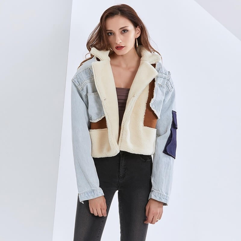 Vrouwelijke Katoenen Patchwork Jas Zomer - StudioMarella