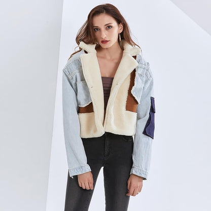 Vrouwelijke Katoenen Patchwork Jas Zomer - StudioMarella