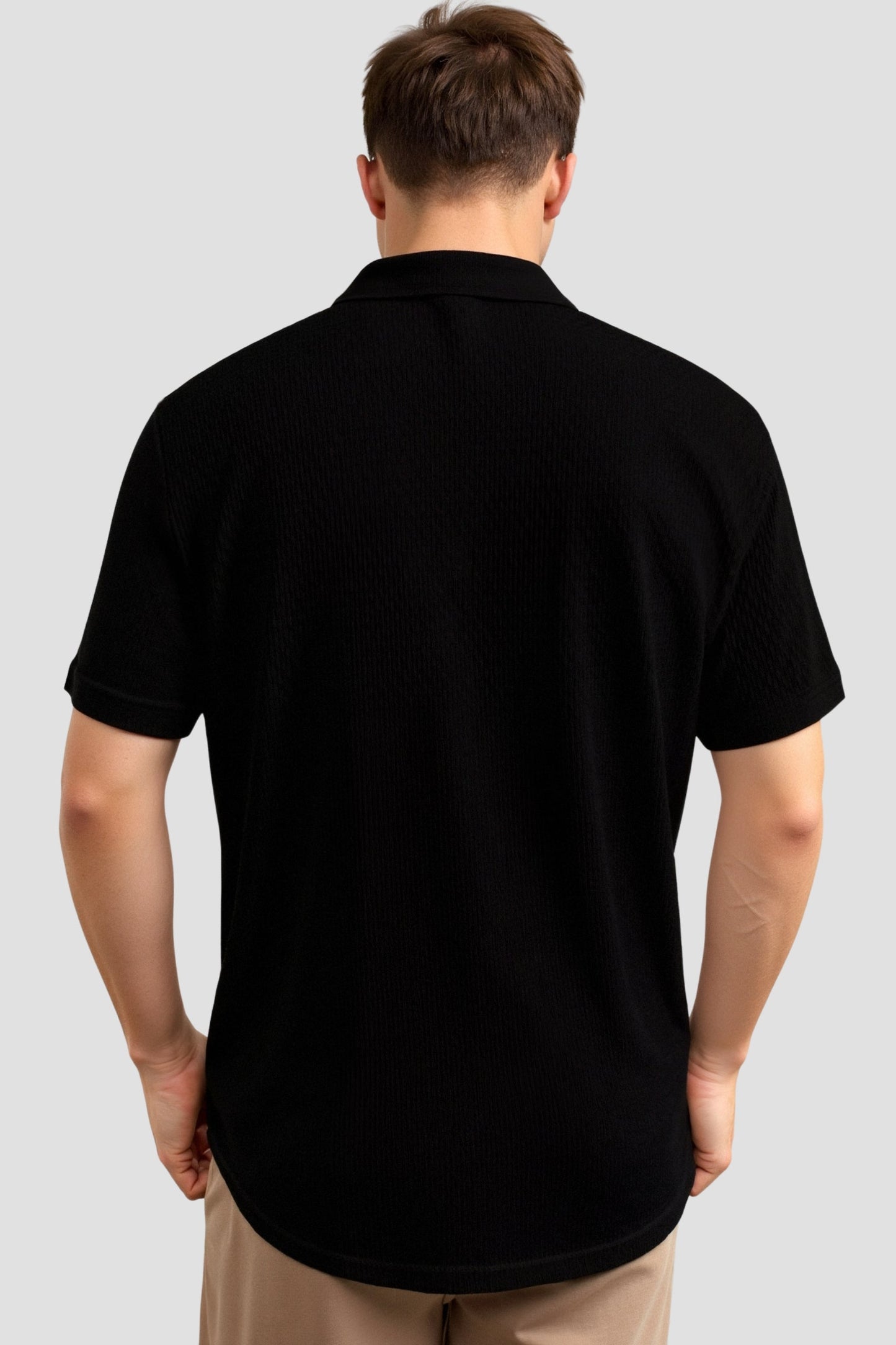 Linnen Overhemd Kort Mouw Zomer Klassiek Design