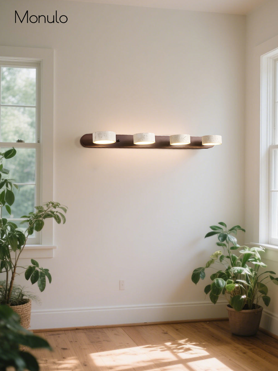 Wandlamp met meerdere lichtpunten natuursteen modern badkamerverlichting warmwit koelwit 2-3-4 lichts stenen armatuur
