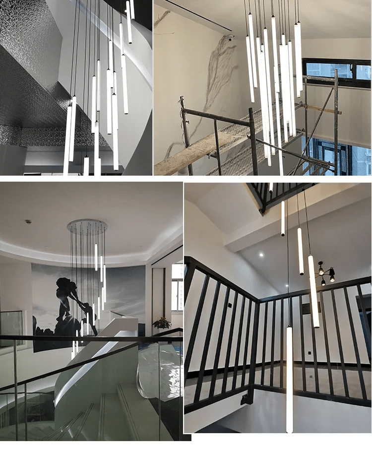 Trap Hanglamp Hoog Plafond Spiraal LED Meerdere Lichts Modern