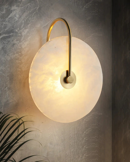 Ronde LED Wandlamp Acrylaat 20-25cm Zwart Goud Warm Licht Slaapkamer Hal