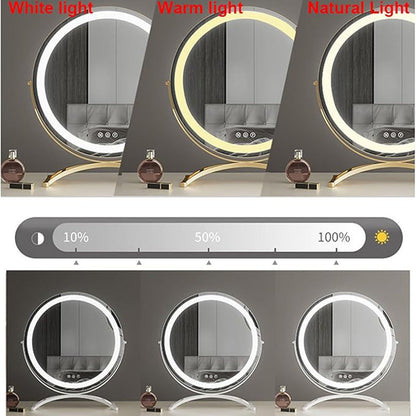Make-up Spiegel LED Verlichting Oplaadbaar 40cm 360° Draaibaar Dimbaar 3 Lichtmodi