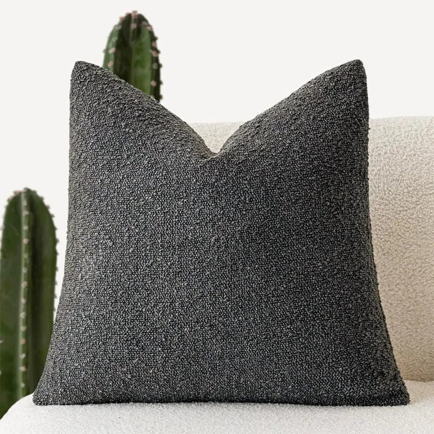 Kussenhoes Bouclé Luxe 45x45 Zacht Minimalistisch Design