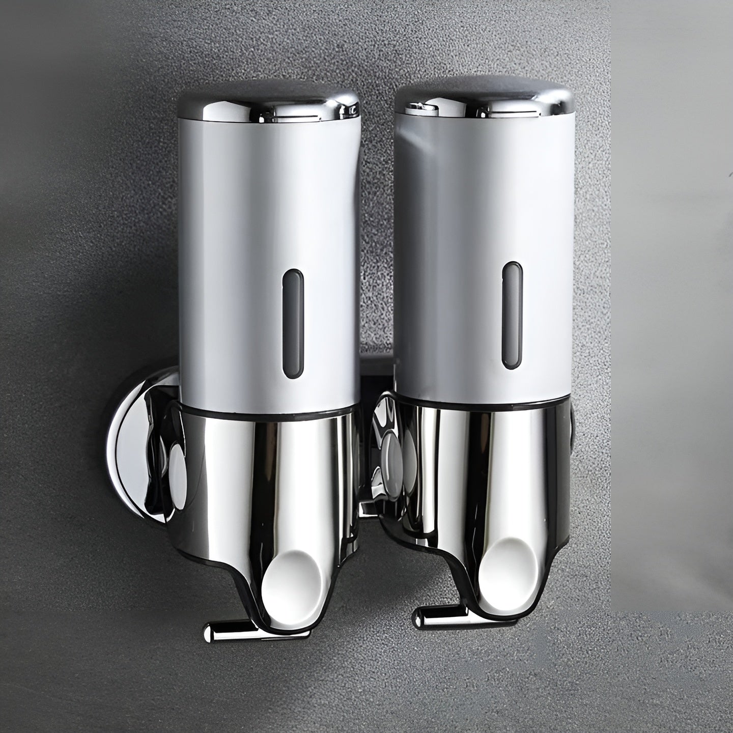 Wandzeepdispenser 500ml Wandmontage RVS Chroom Badkamer Keuken Enkel Dubbel Drievoudig Vloeibare Zeep