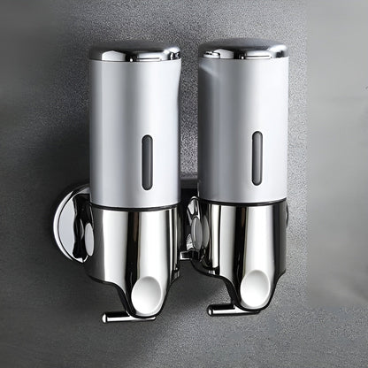 Wandzeepdispenser 500ml Wandmontage RVS Chroom Badkamer Keuken Enkel Dubbel Drievoudig Vloeibare Zeep