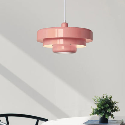 Hanglamp Metaal Gelaagd Ø35cm Oranje E27 Eettafel Woonkamer Retro Design Verlichting Industrieel Modern