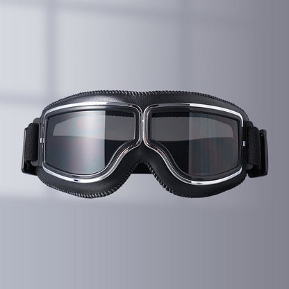 Retro Motorgoggles met Beschermglazen en Verstelbare Band