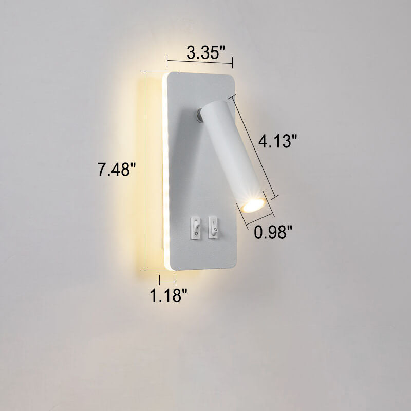 Wandlamp LED Verstelbaar IJzer Zwart Wit 15W Woonkamer Slaapkamer Hal Spotlamp Leeslamp Ingebouwde LED Moderne Wandspot