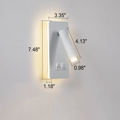 Wandlamp LED Verstelbaar IJzer Zwart Wit 15W Woonkamer Slaapkamer Hal Spotlamp Leeslamp Ingebouwde LED Moderne Wandspot