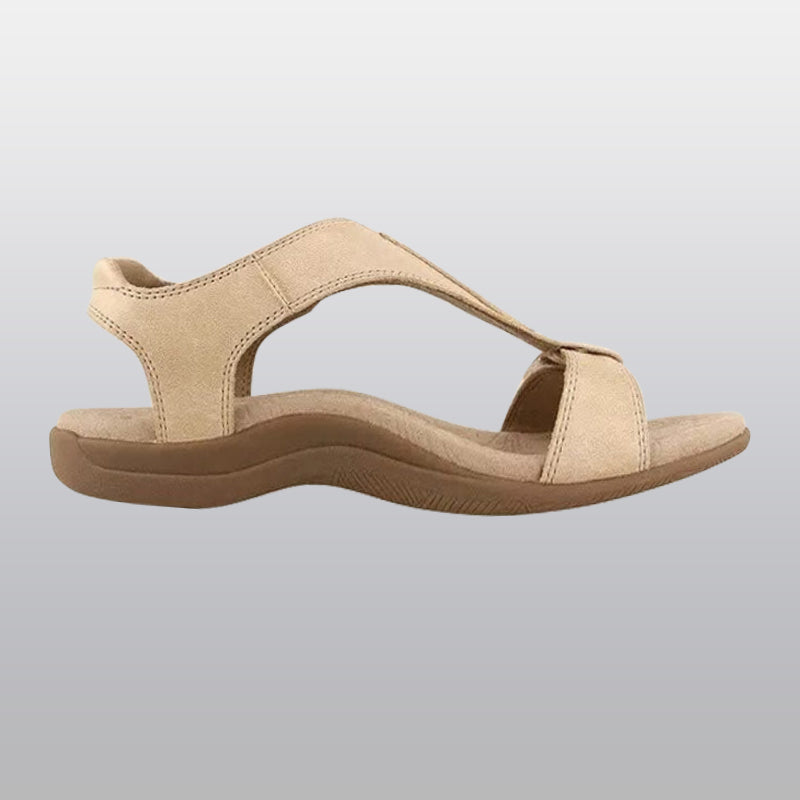 Orthopedische Dames Sandalen met Voetgewelfsteun T-band Verstelbaar Ademend Microvezel Zomer Comfortabel