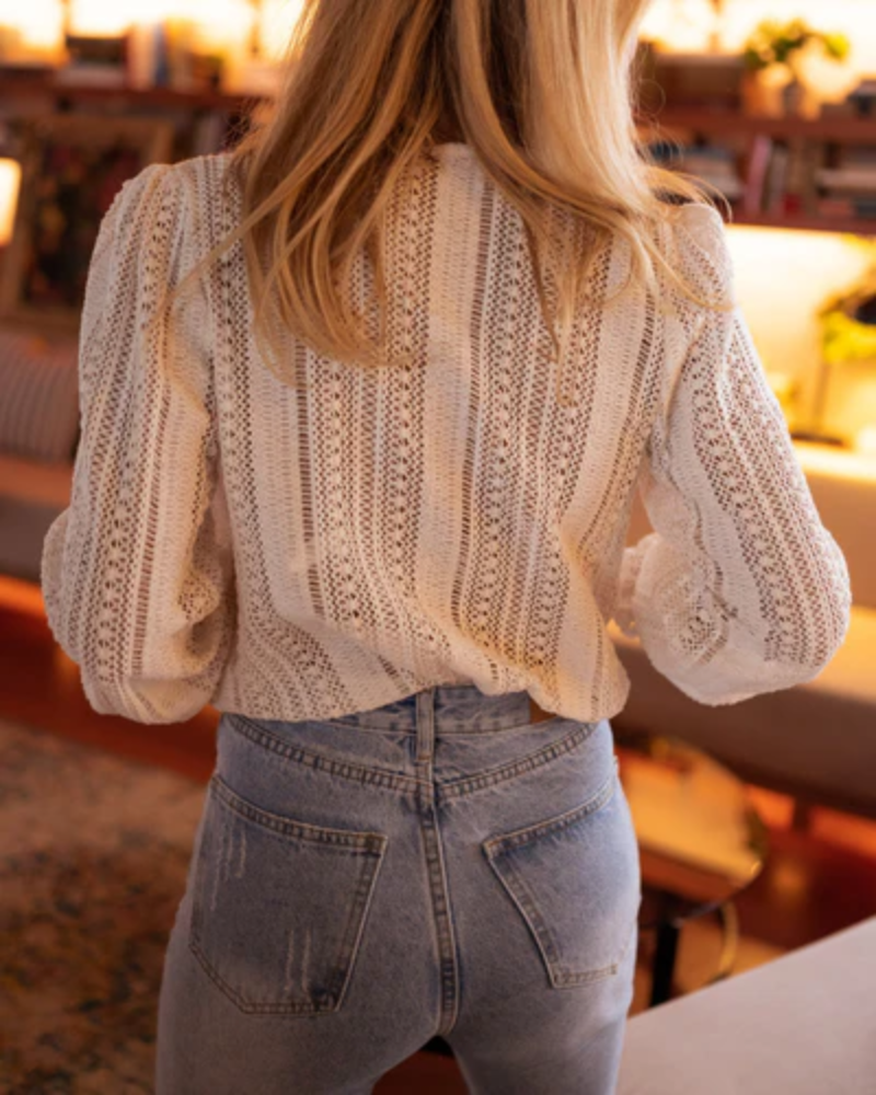 Dames Blouse Gehaakt Loszittend