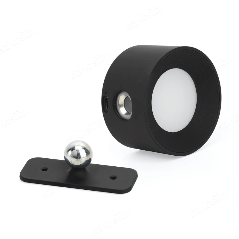 LED Wandlamp Draadloos met Accu en 360° Draaifunctie | Compact Design voor Woonkamer, Slaapkamer, Leeshoek, Hal | Instelbare Kleurtemperatuur Warmwit Neutraalwit Koudwit | Oplaadbare Verlichting 2000mAh