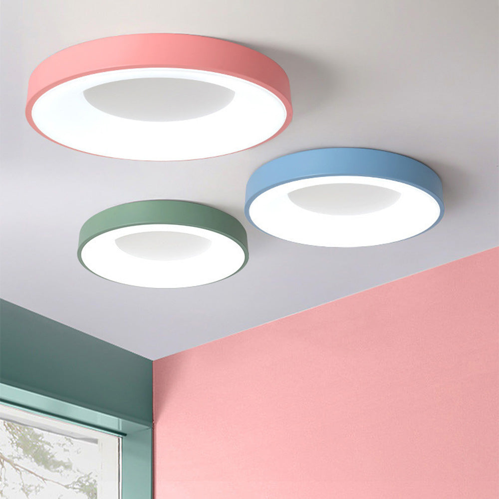 LED plafondlamp rond acryl ijzer lage ruimtes hal slaapkamer woonkamer moderne opbouwlamp minimalistische plafondverlichting