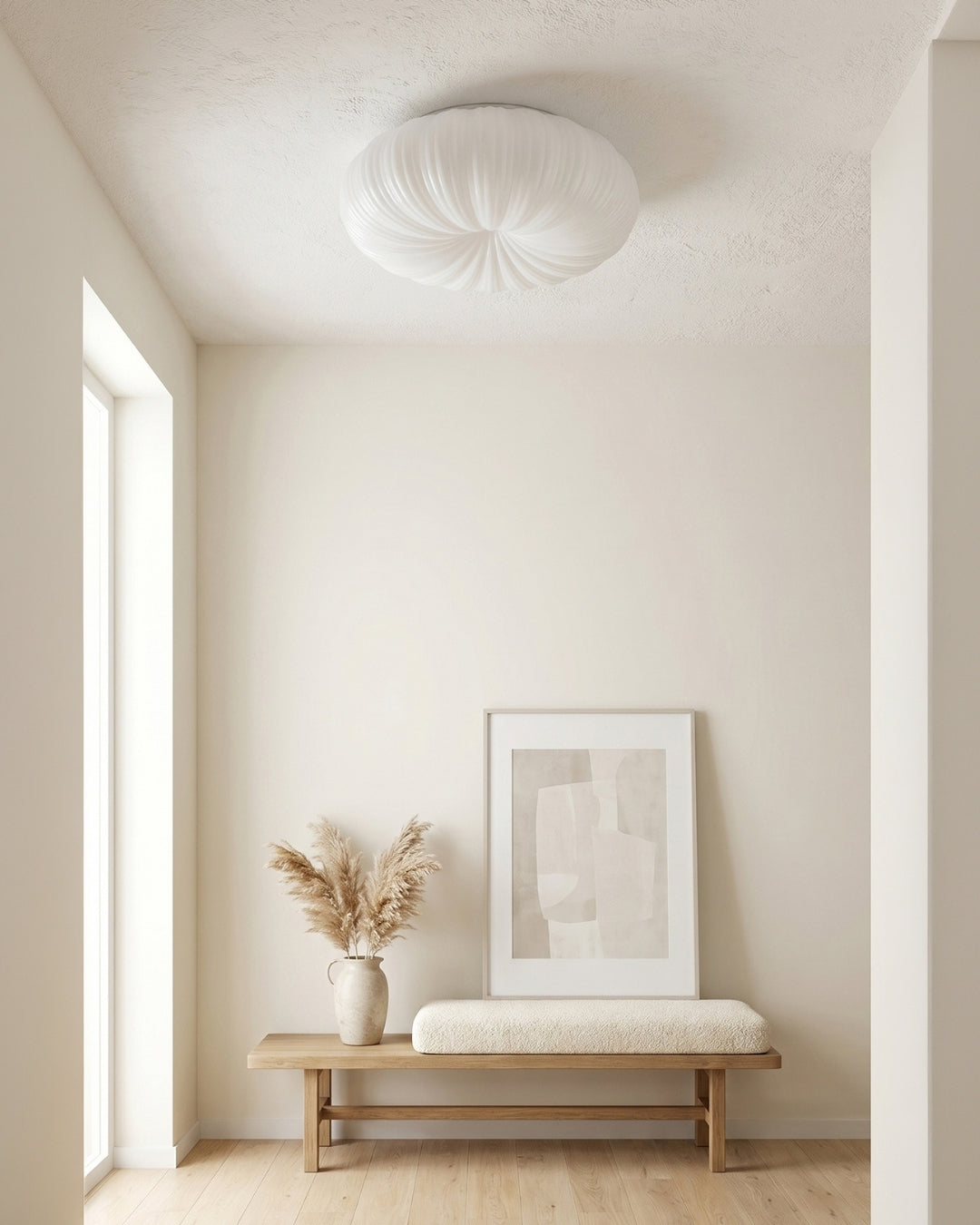 Plafondlamp Iris Scandinavisch Dimbaar Metaal & Acryl met Afstandsbediening voor Moderne Woonruimtes Slaapkamer Eetkamer Sfeerverlichting