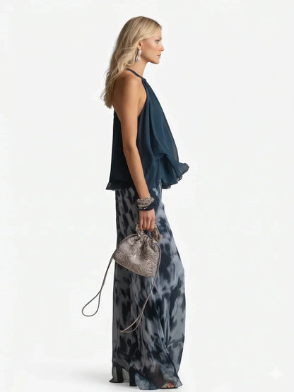 Dames Tweedelige Set Chiffon Elegant