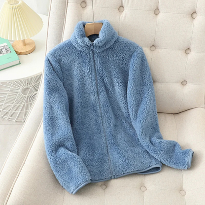 Sherpa Vest Zachte Hoge Kraag Ritssluiting Warm