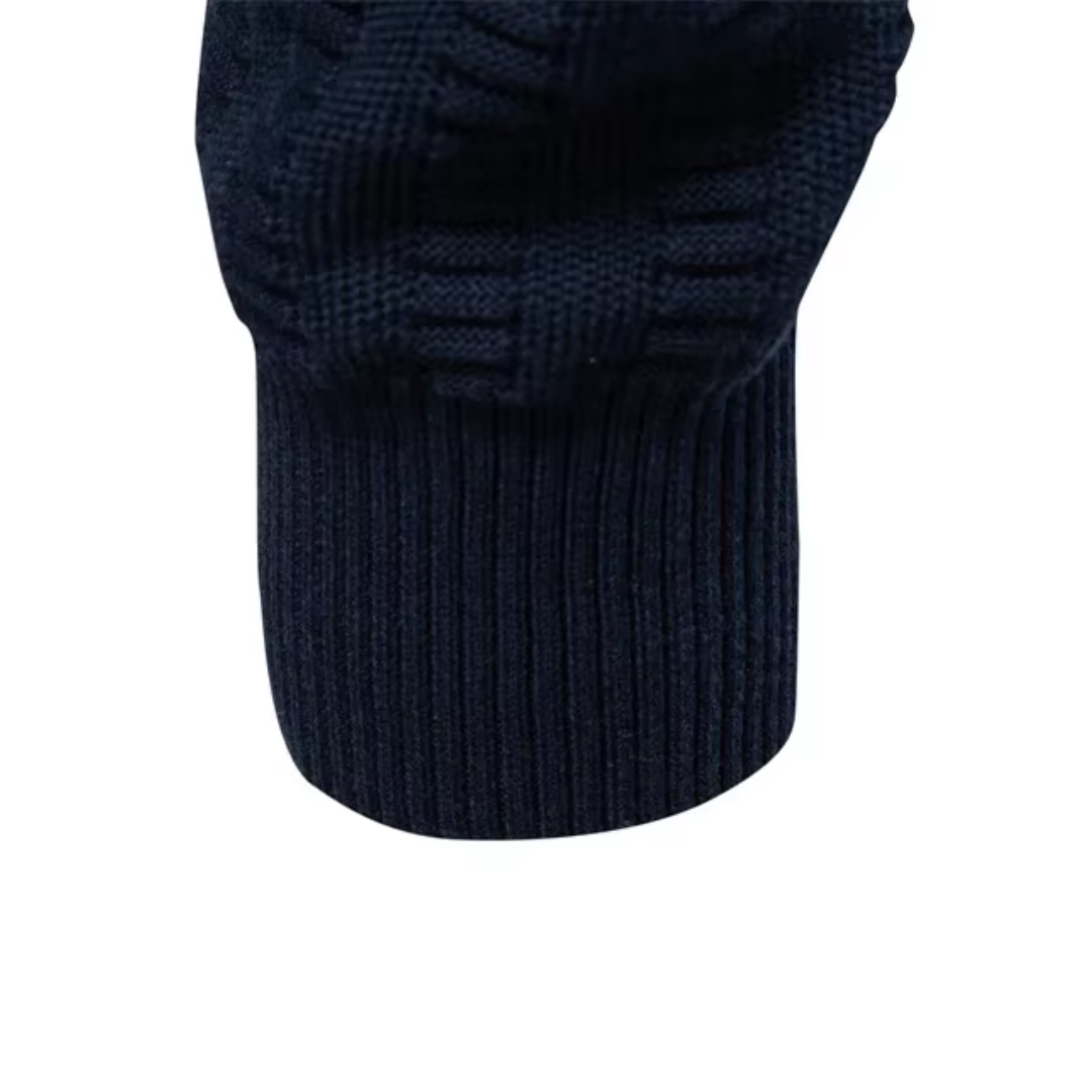 Heren Trui Katoen Quarter-Zip Met Textuur